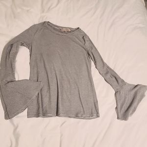 PHILOSOPHY bell sleeves striped top